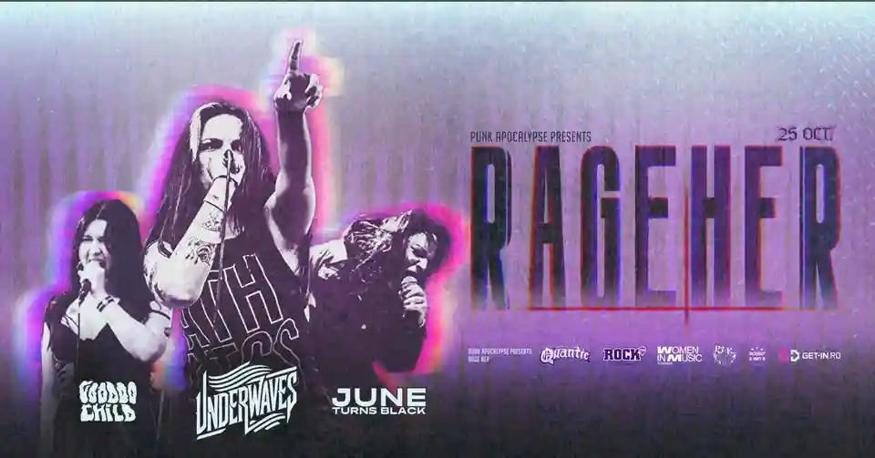 Evenimentul RageHer reunește artiste din metalul românesc în Club Quantic