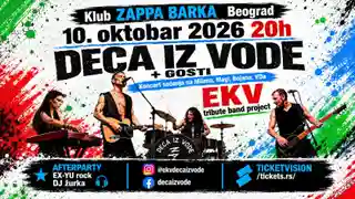 Concert tribut EKV susținut de Deca Iz Vode în Zappa Barka, Belgrad