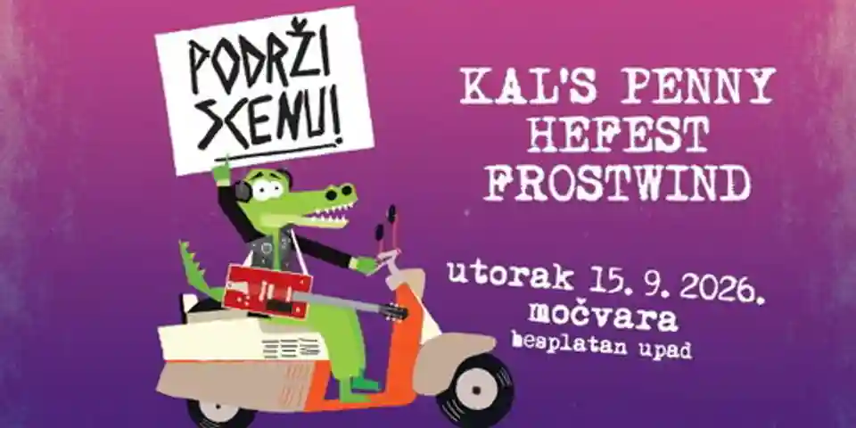 Kal's Penny, Hefest și Frostwind concertează în clubul Močvara din Zagreb