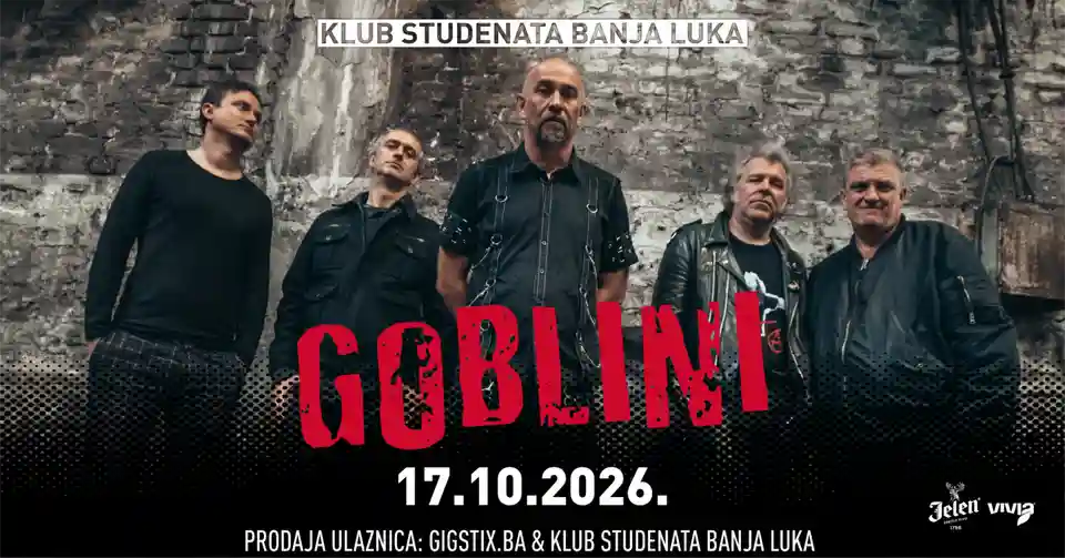 Goblini vor susține un concert punk-rock în Banja Luka pe 17 octombrie