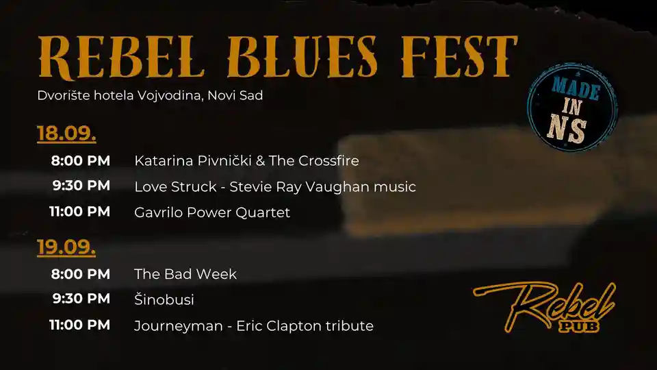 A treia ediție a Rebel Blues Fest are loc la Novi Sad