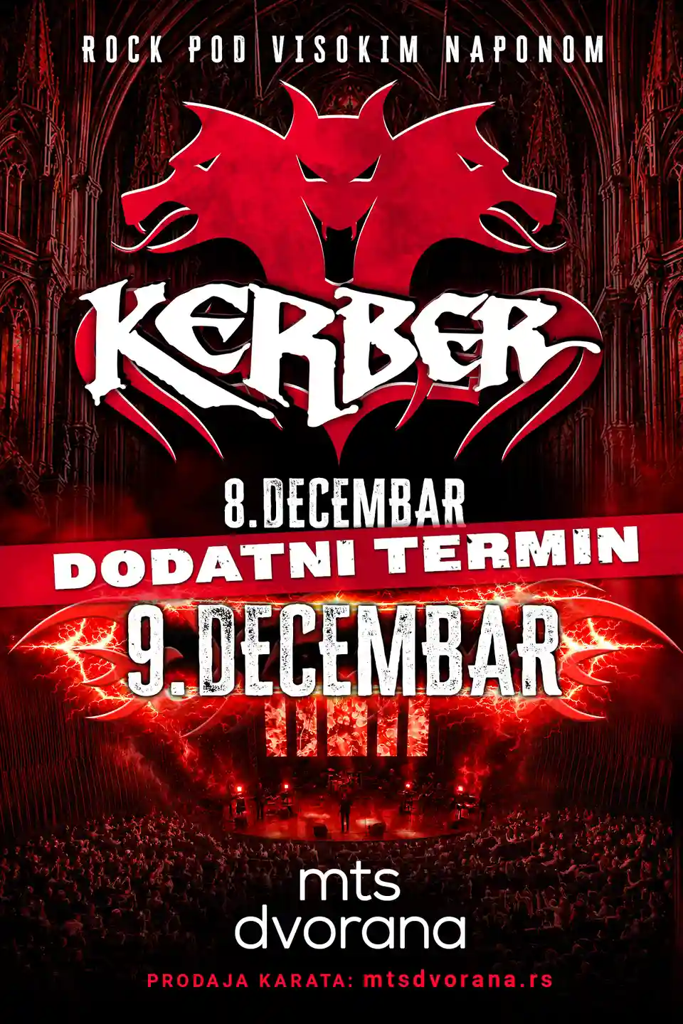 Trupa Kerber va susține un concert la MTS Dvorana în decembrie