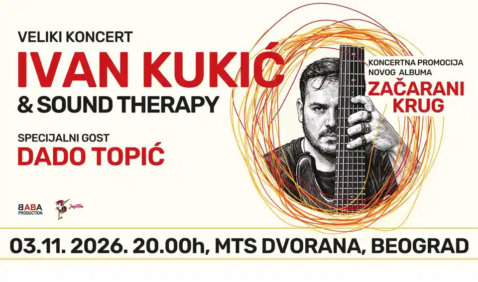 Ivan Kukić și Sound Therapy susțin un concert la MTS Dvorana