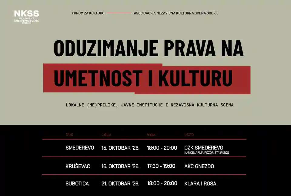 Blacklist Festival și Asociația NKSS organizează forumuri culturale în Serbia