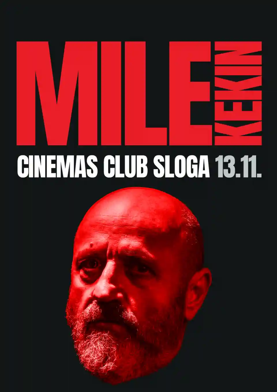 Mile Kekin susține un concert în Sarajevo pe 13 noiembrie 2026