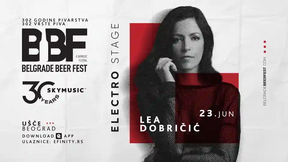 Lea Dobričić confirmă prezența la Belgrade Beer Fest 2026