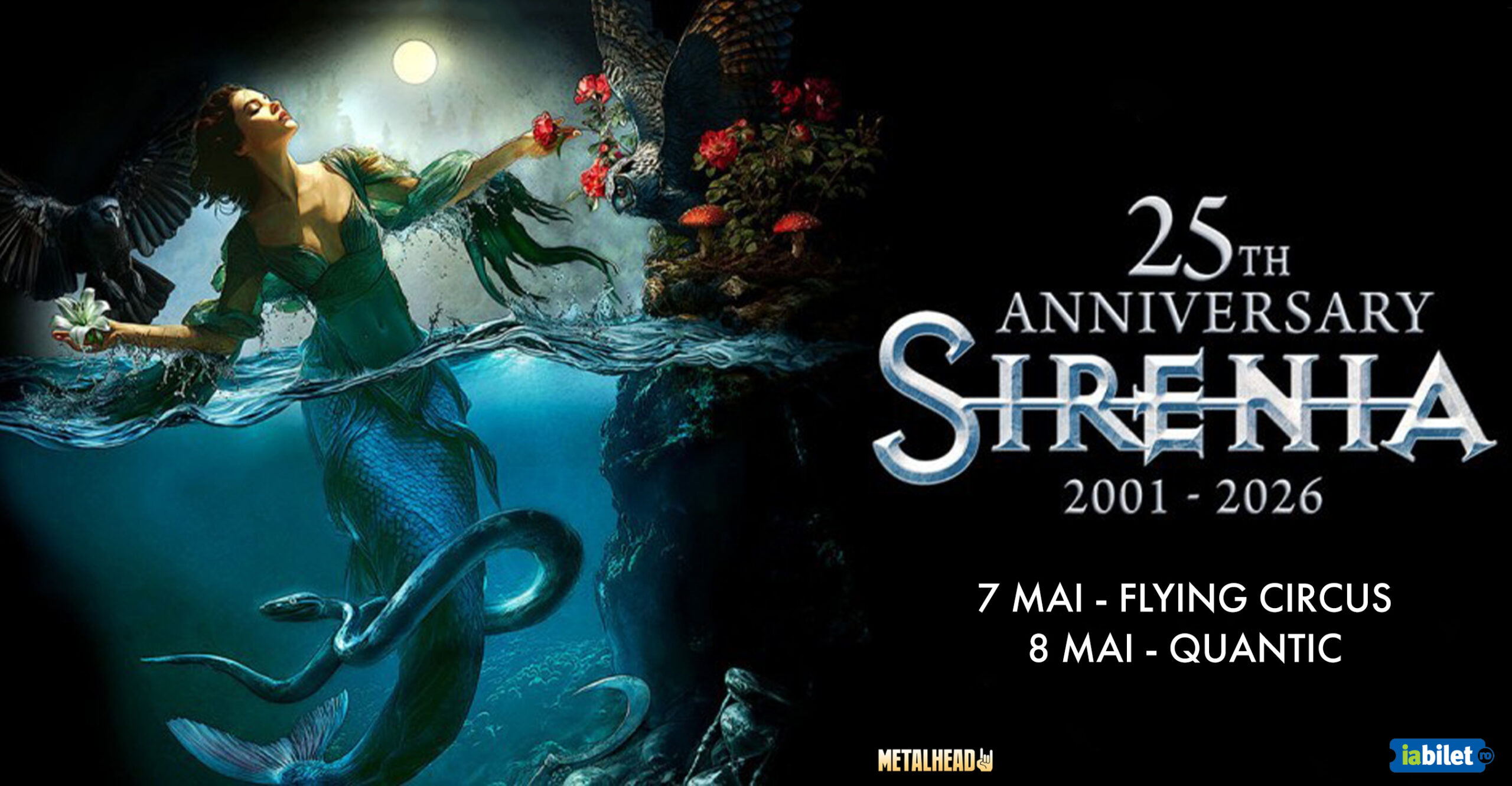 Sirenia concertează la Cluj-Napoca și București în luna mai