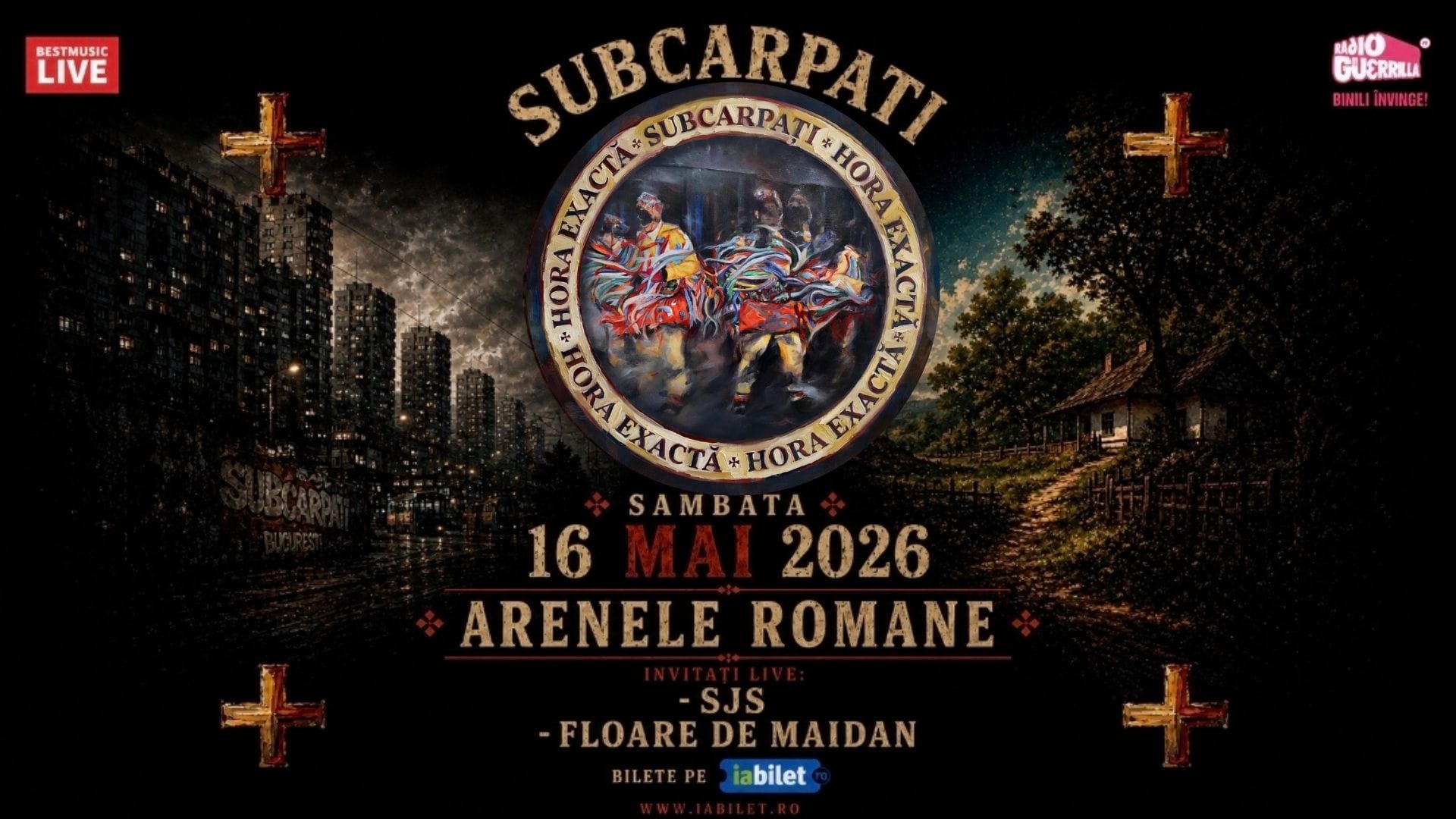 Subcarpați concertează la Arenele Romane pe 16 mai