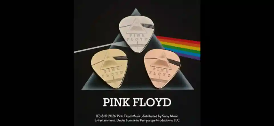 Pink Floyd: Colecție de pene de chitară exclusiviste lansată de The Royal Mint