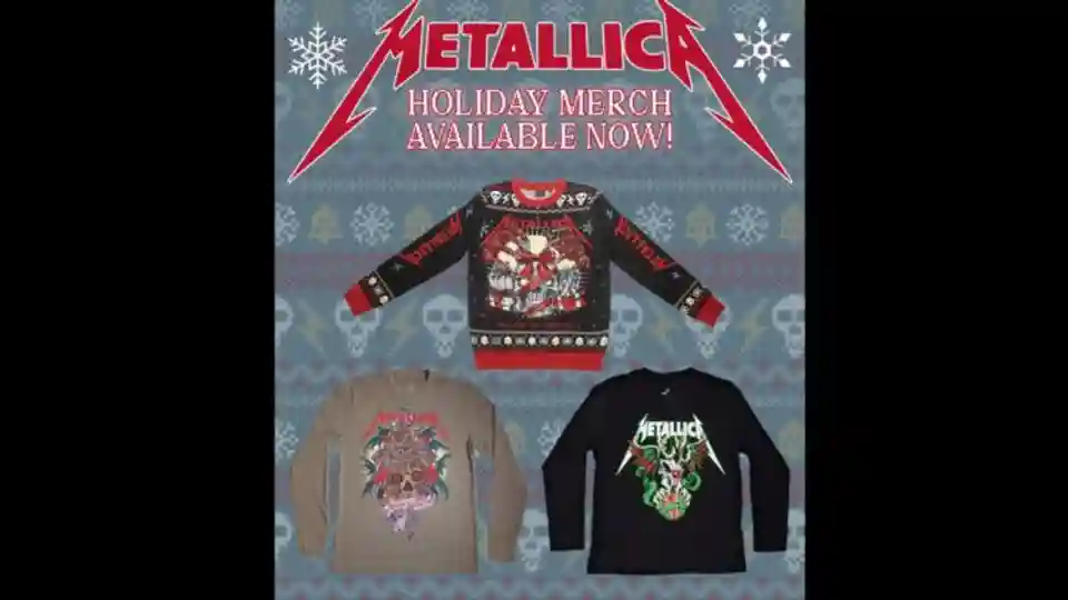 Metallica lansează o colecție tematică pentru sărbătorile de iarnă