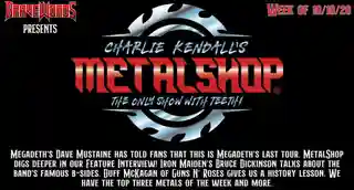 Dave Mustaine de la Megadeth este invitatul emisiunii radio Metalshop