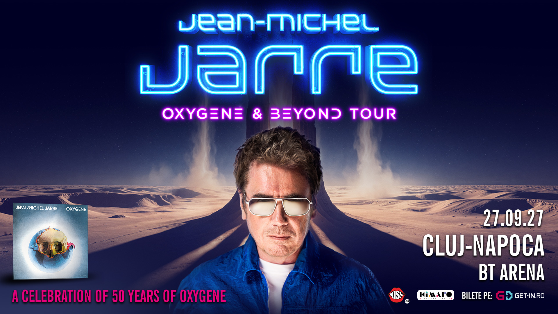 Jean-Michel Jarre revine în România pentru un concert la Cluj pe 27 septembrie 2027