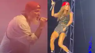 Carrie Underwood interpretează piesa Break Stuff a trupei Limp Bizkit