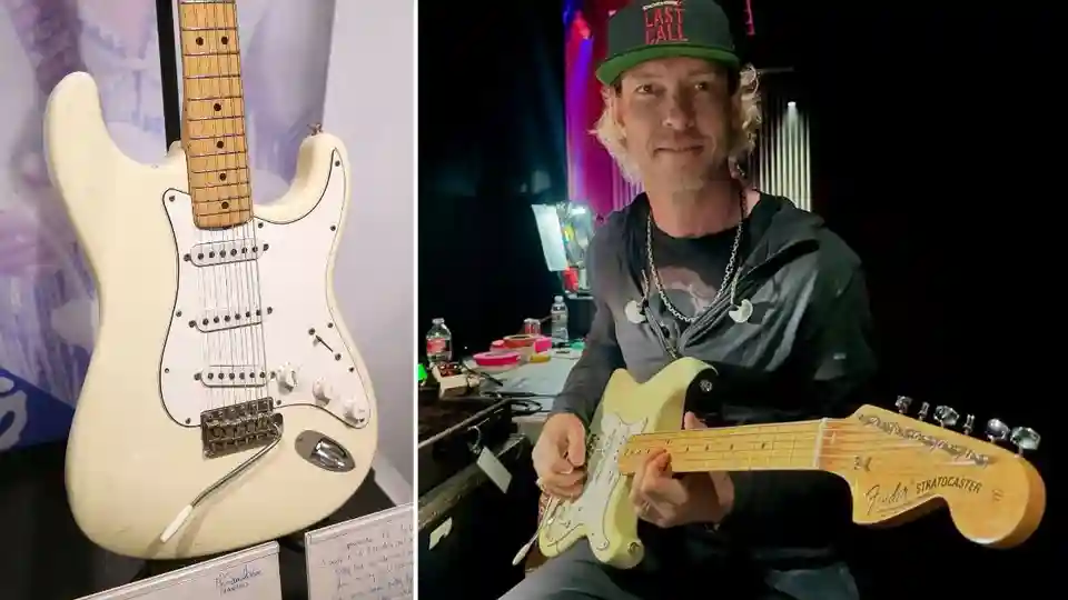 Kenny Wayne Shepherd a cântat la chitara Stratocaster folosită de Jimi Hendrix