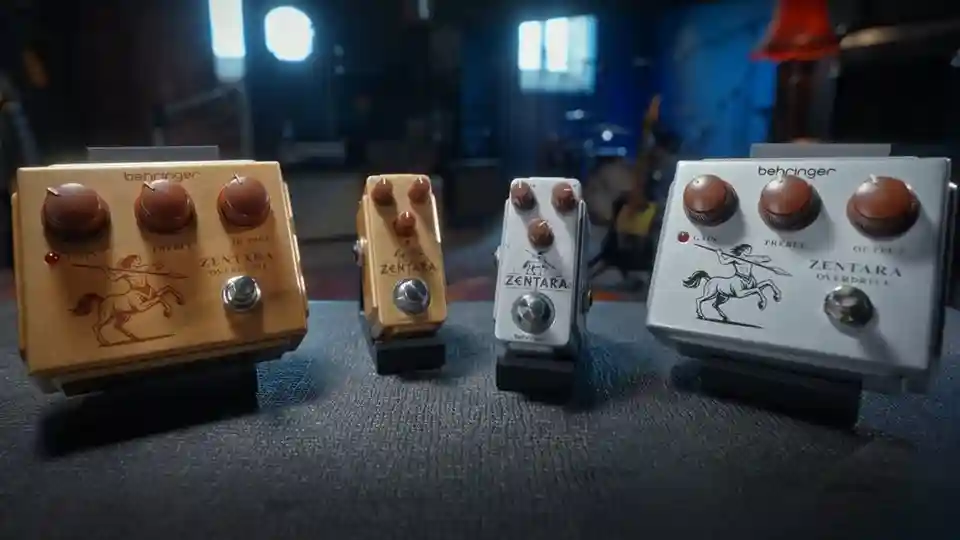 Behringer lansează patru versiuni ale pedalei de chitară Zentara, clonă a Klon Centaur