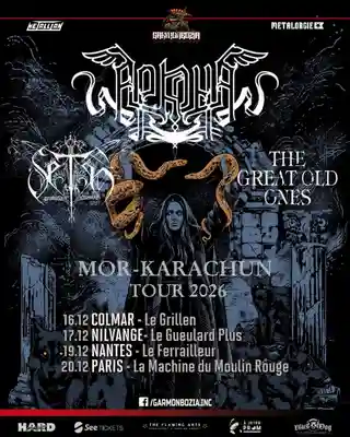 Turneu comun în Franța cu Arkona, Seth și The Great Old Ones
