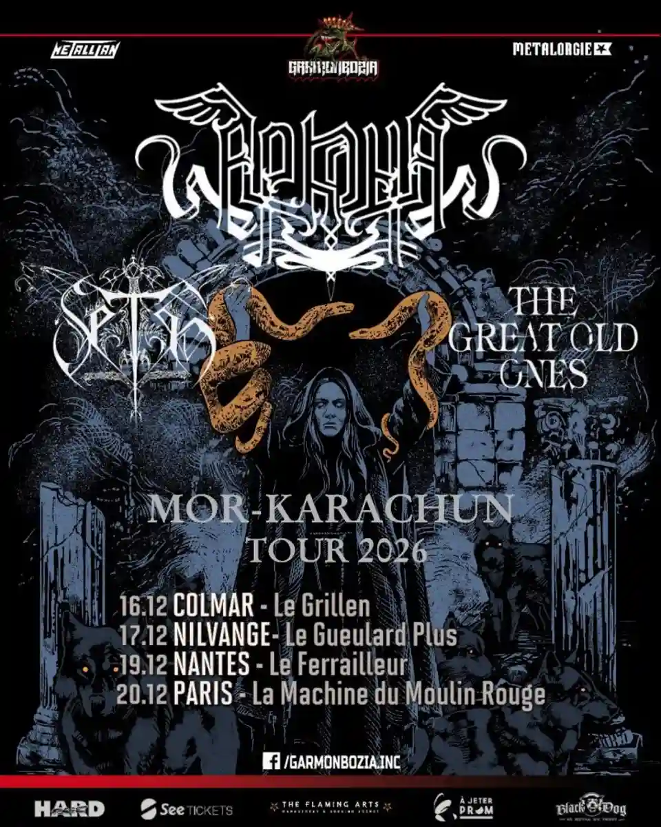 Turneu comun în Franța cu Arkona, Seth și The Great Old Ones