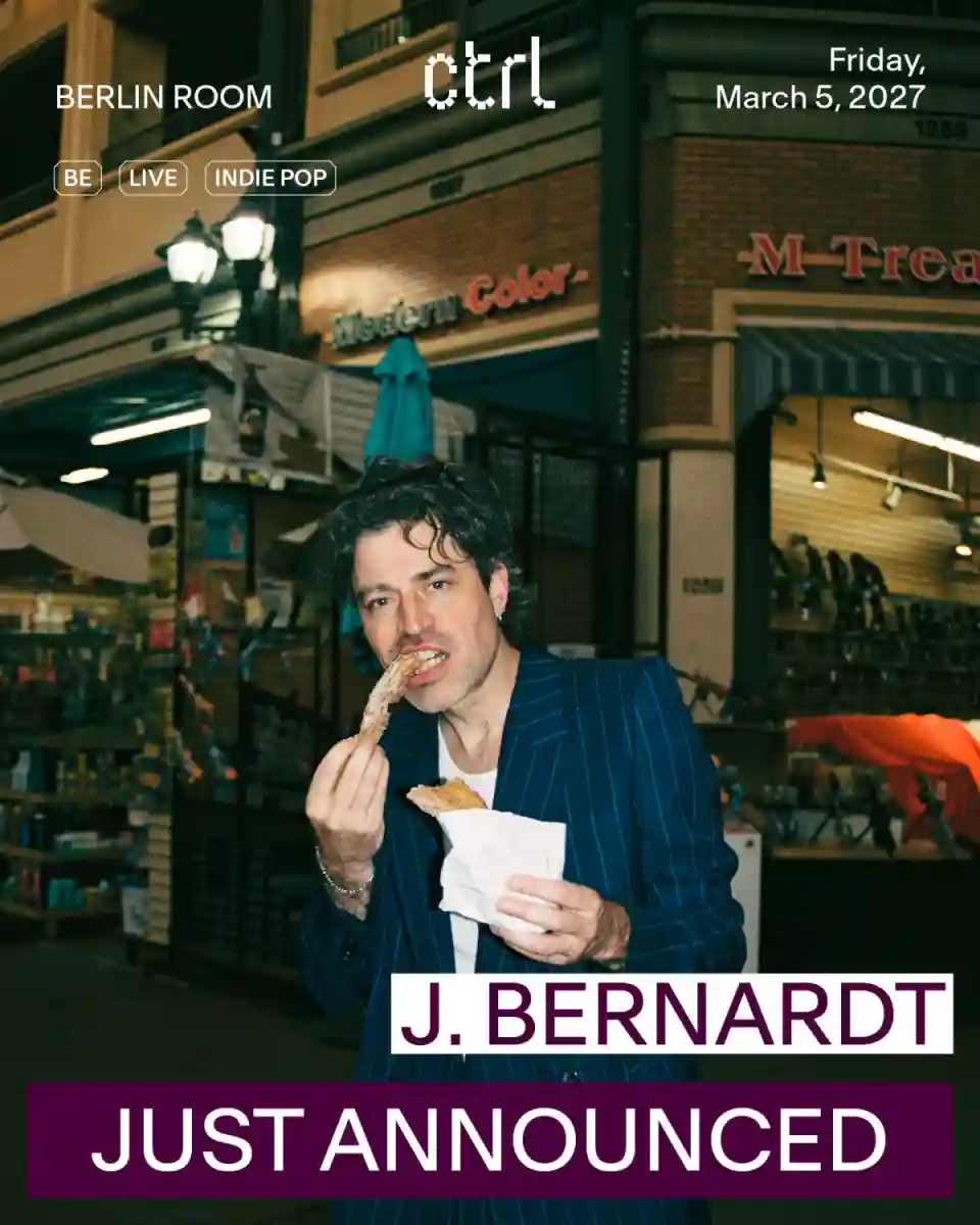 J. Bernaert revine în concert la Control pe 5 martie 2027