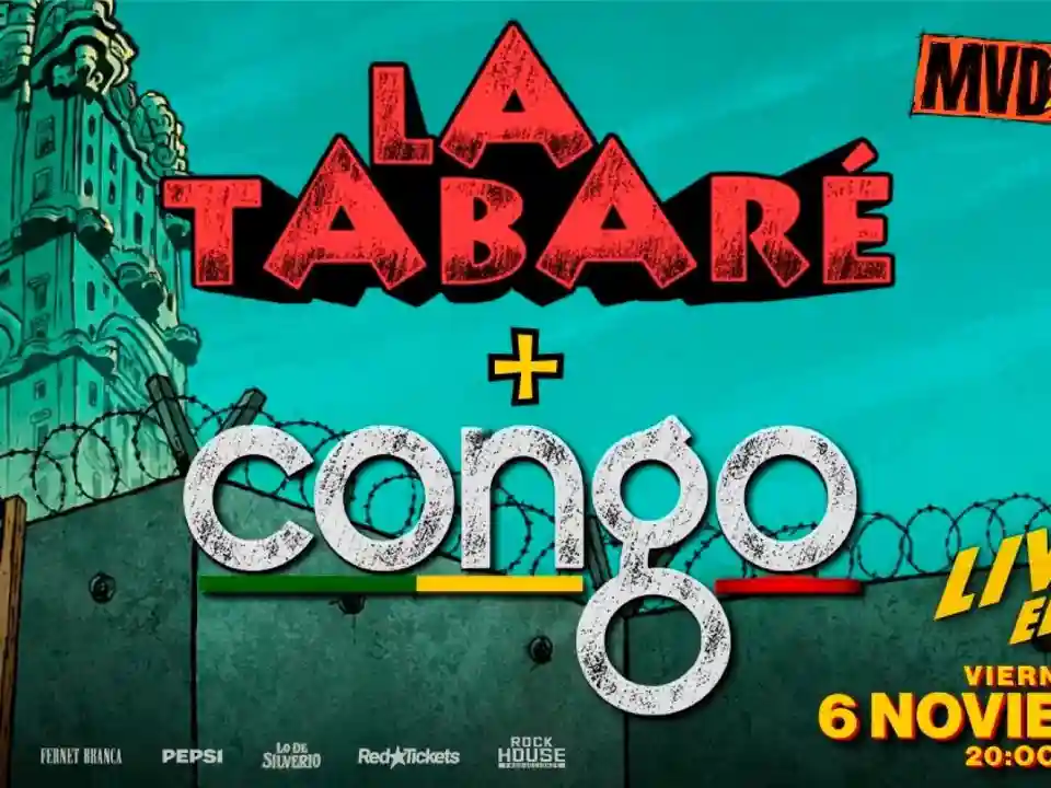 La Tabaré și Congo concertează la Montevideo Live Rock pe 6 noiembrie 2026