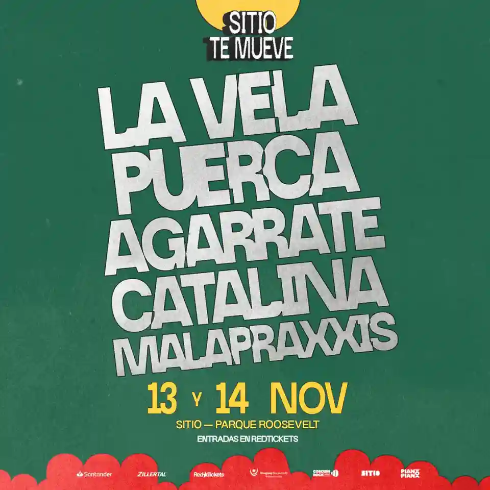 La Vela Puerca, Agarrate Catalina și Malapraxxis vor concerta la Parque Roosevelt