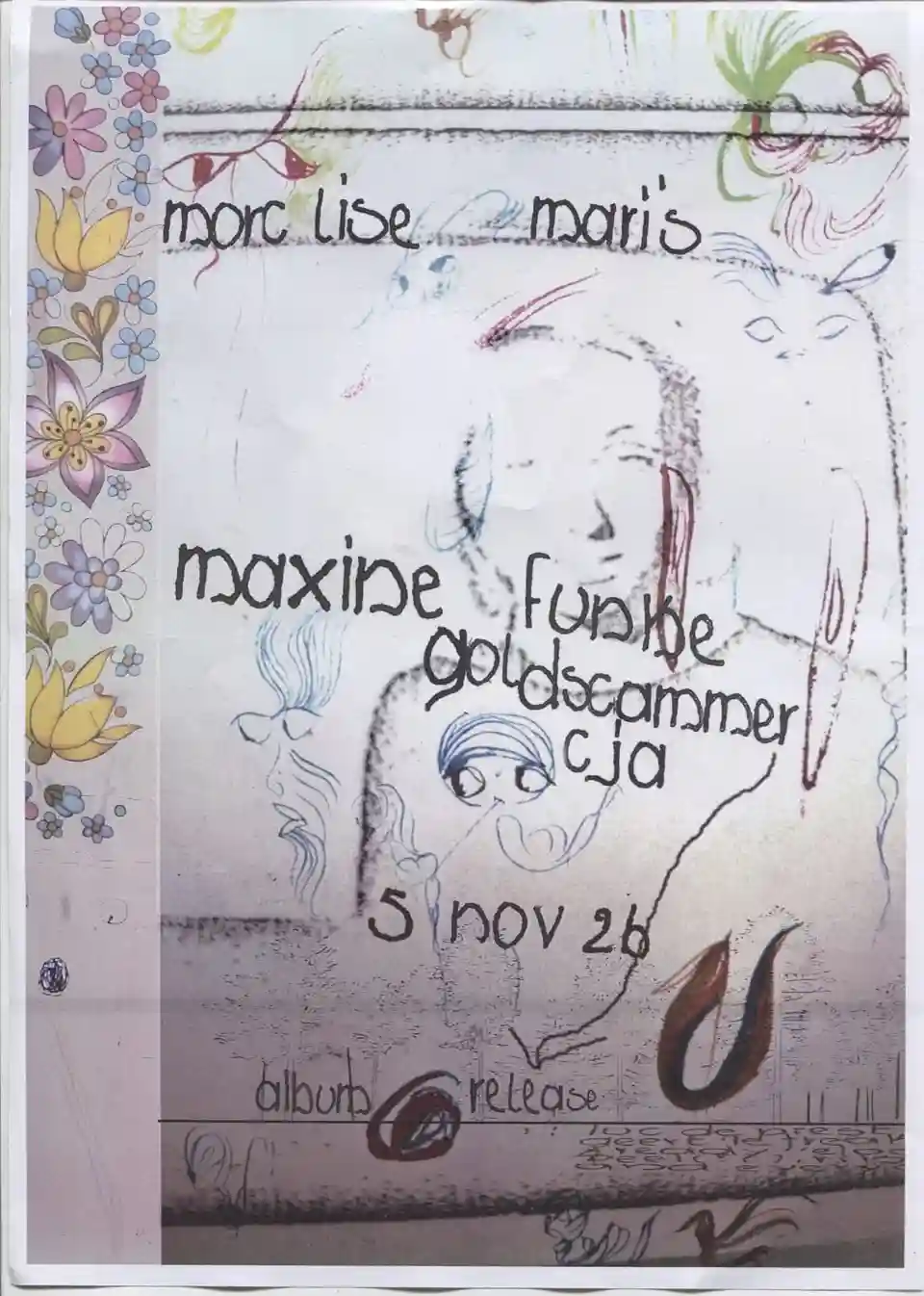 Maxine Funke, Goldscammer și CJA concertează la Mari’s Offspace din Gent