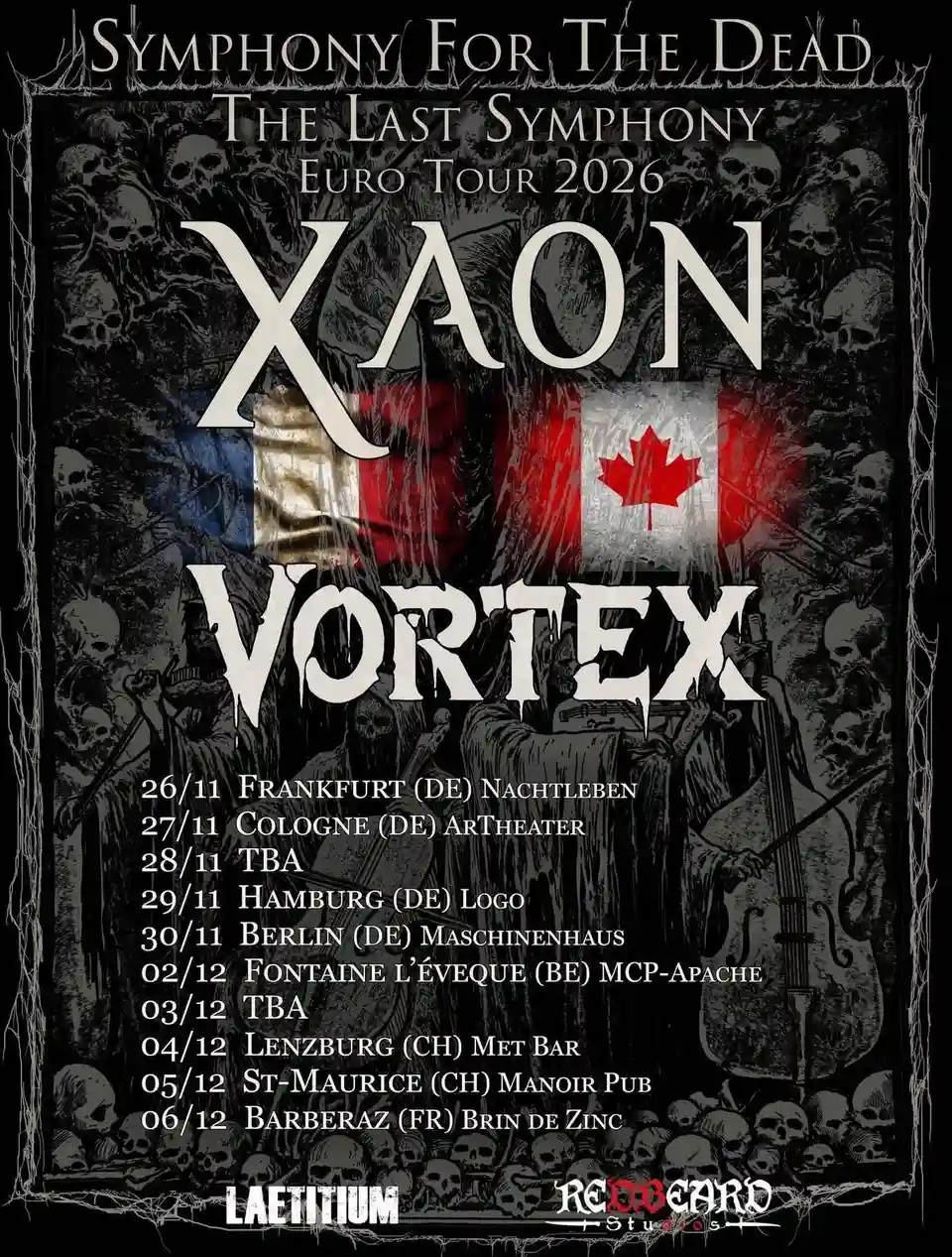 Trupa Vortex anunță turneul european „Symphony For The Dead” alături de Xaon
