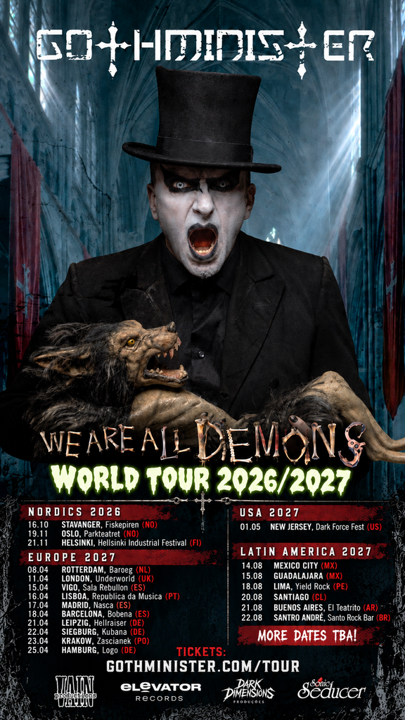 Gothminister lansează albumul „We Are All Demons” și anunță un turneu european