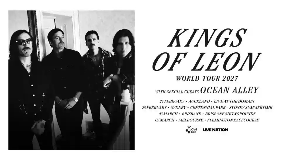Kings of Leon revin în Australia la începutul anului 2027