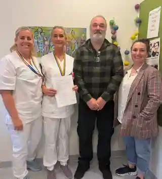 Trupa Scars a donat fonduri pentru secția de pediatrie a spitalului Sykehuset Østfold