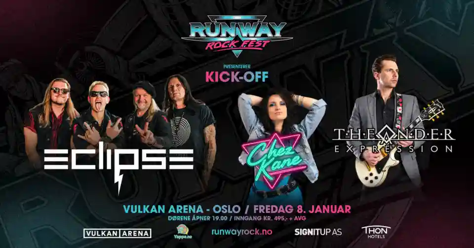 Festivalul Runway Rock anunță evenimentul de lansare la Oslo pe 8 ianuarie