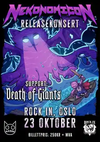 Nekonomicon și Death of Giants concertează la Oslo pe 23 octombrie 2026
