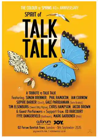 Spirit of Talk Talk marchează 40 de ani de la lansarea The Colour of Spring la Londra