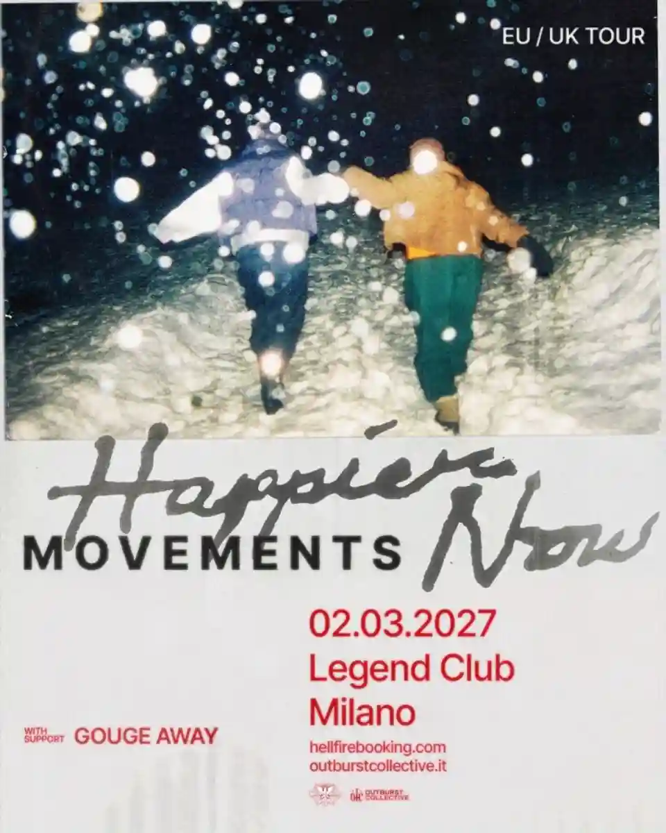 Movements va concerta în martie 2027 la Legend Club din Milano