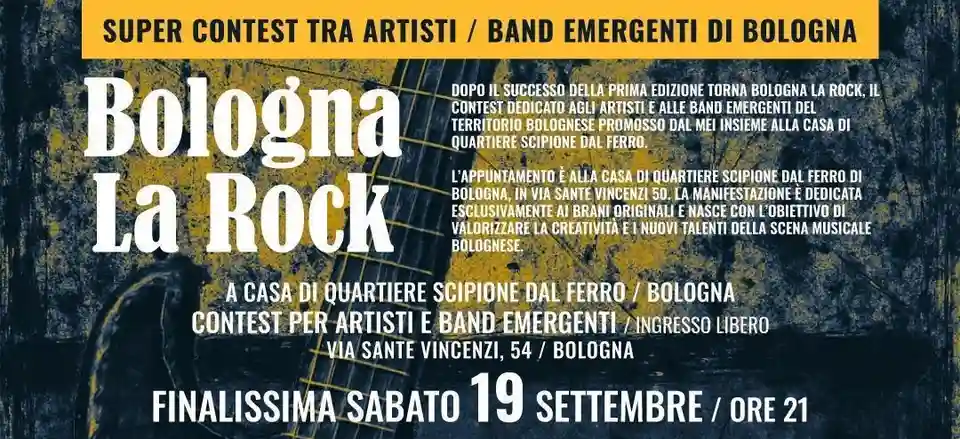 Finala concursului Bologna La Rock 2026 are loc pe 19 septembrie
