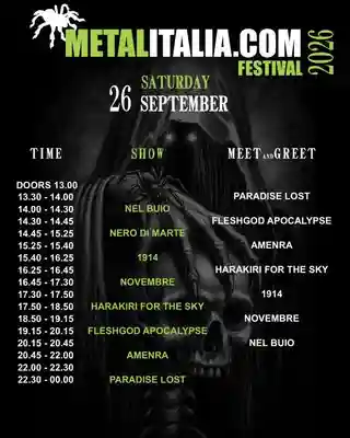 Metalitalia Festival 2026 a anunțat programul concertelor și sesiunile meet & greet