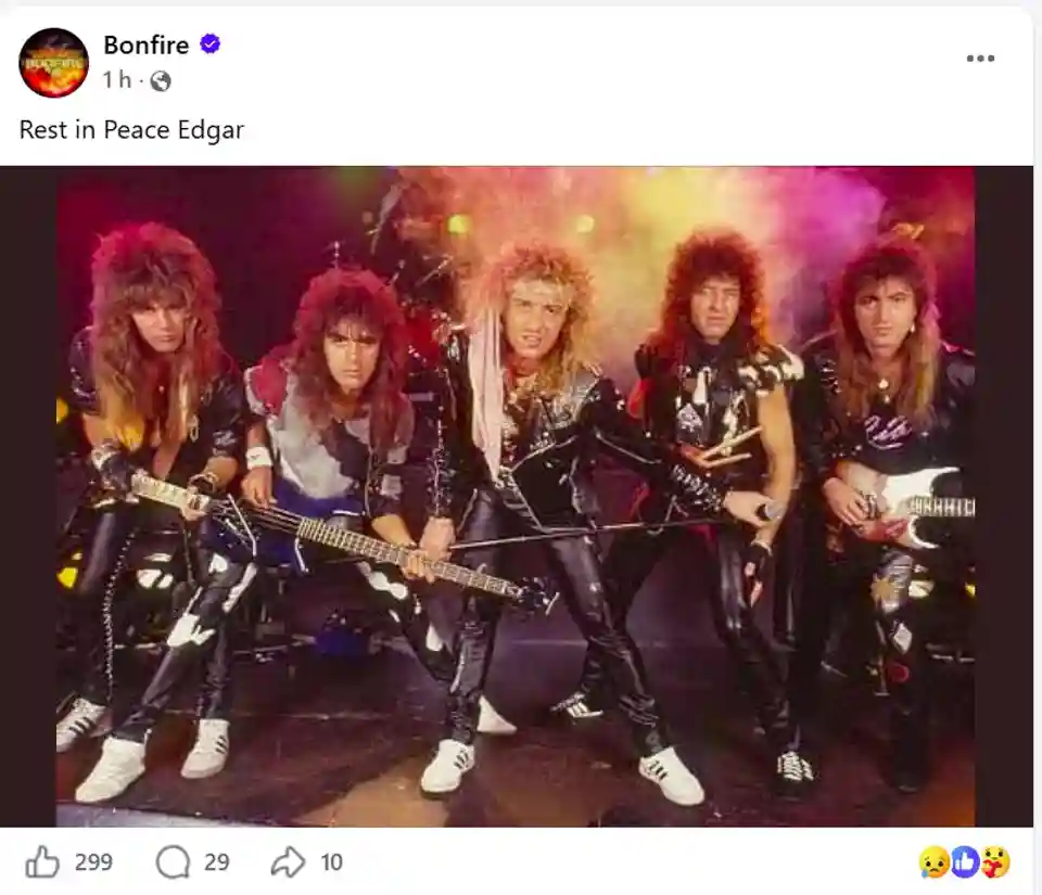 Edgar Patrik, fostul baterist al trupei Bonfire, a încetat din viață