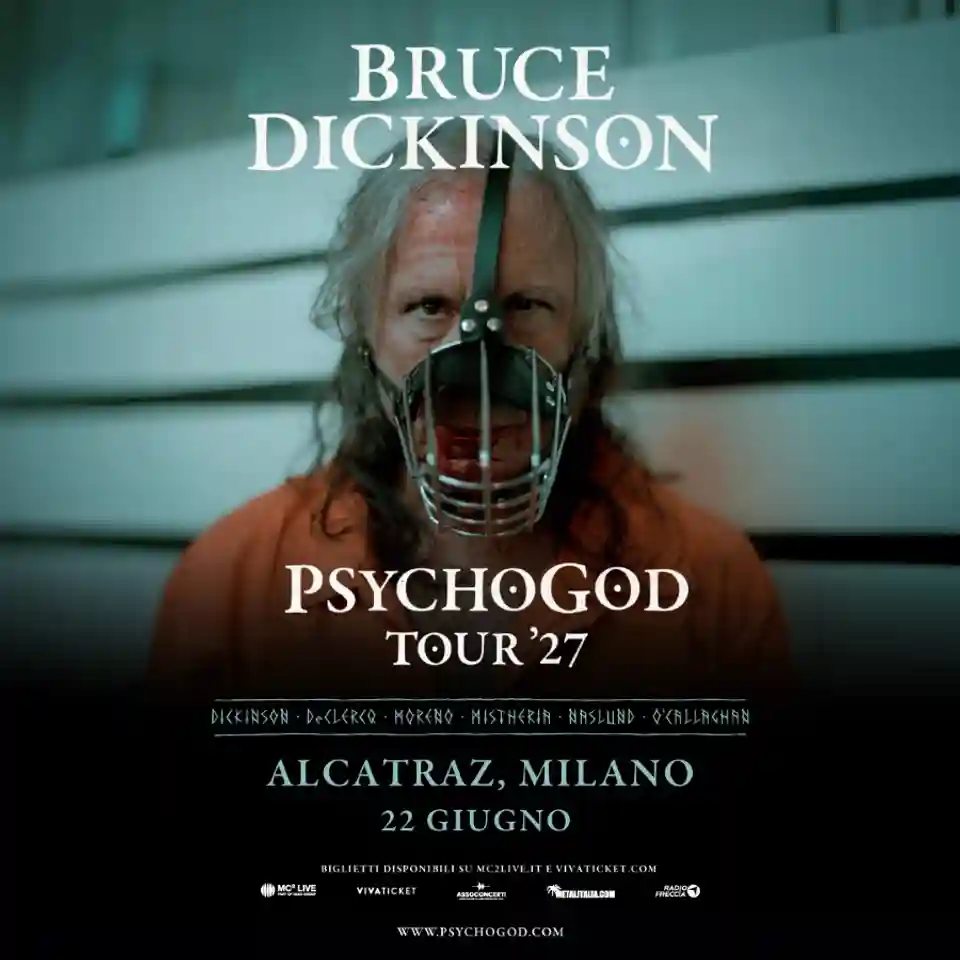 Bruce Dickinson anunță datele turneului european PsychoGod Tour ’27