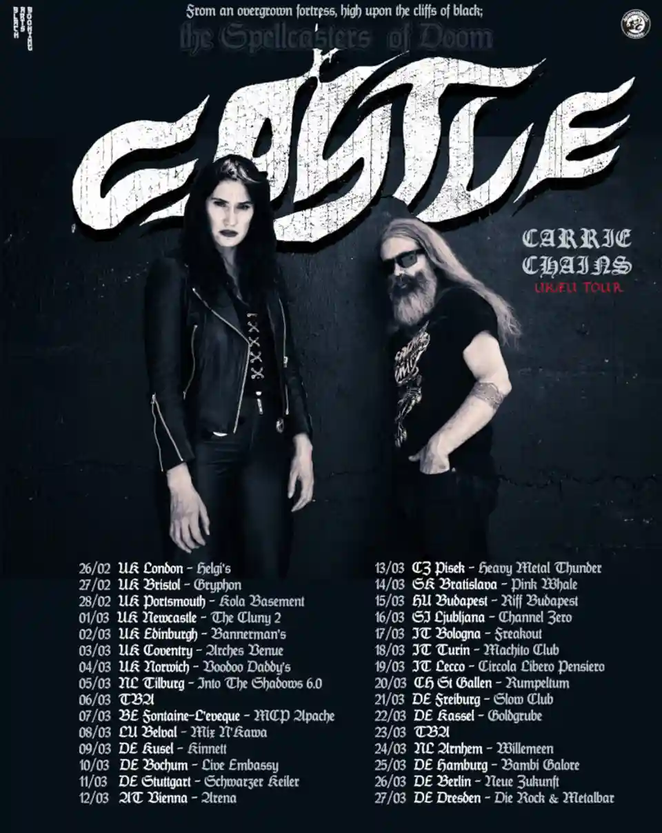 CASTLE anunță un turneu european cu trei concerte în Italia și videoclipul „Evil Nun”