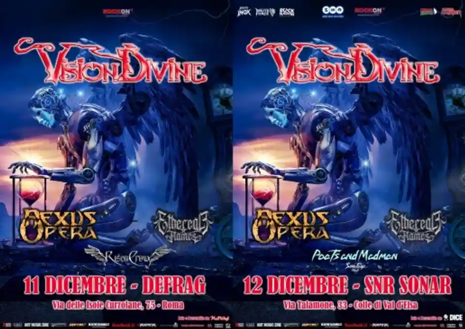 Vision Divine anunță două concerte în Italia în luna decembrie