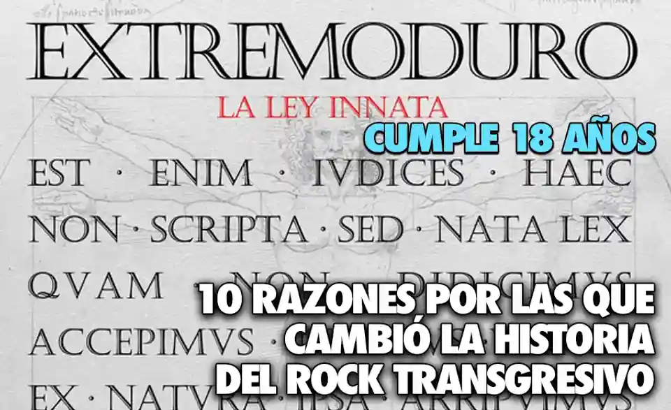 Albumul „La Ley Innata” al trupei Extremoduro împlinește 18 ani