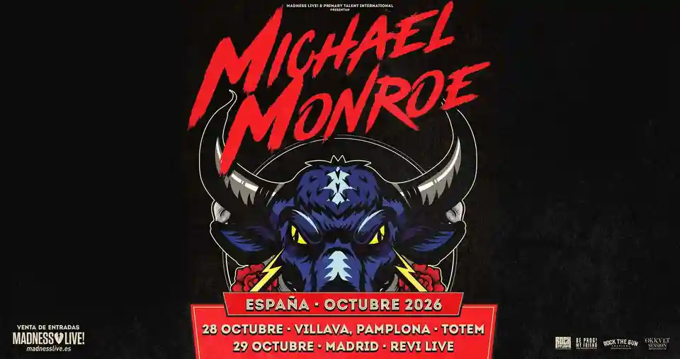 Michael Monroe susține concerte la Pamplona și Madrid în această toamnă