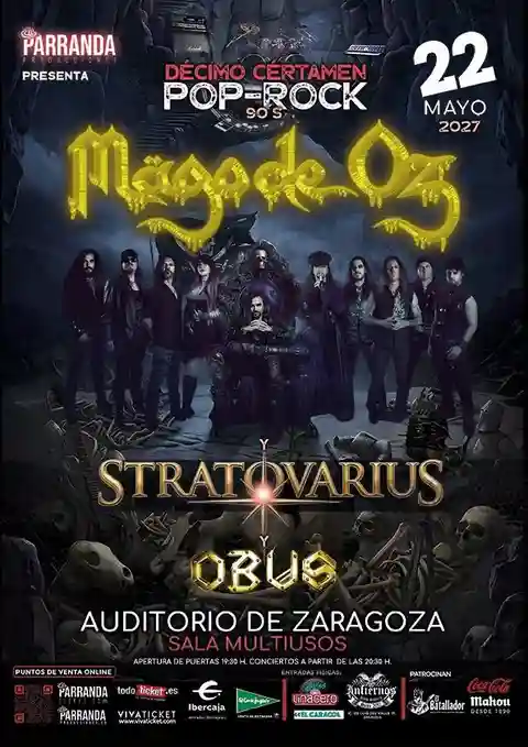 Mägo de Oz, Stratovarius, Obús