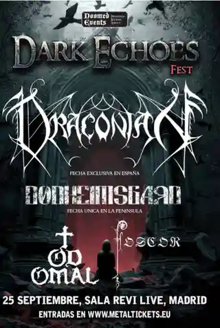 Draconian va concerta la Dark Echoes Fest în Madrid alături de Dødheimsgard