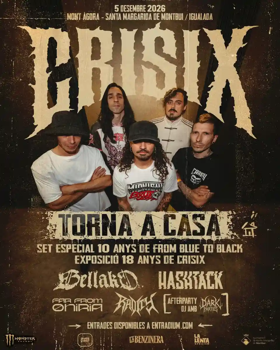 Trupa Crisix anunță un concert aniversar special în Santa Margarida de Montbui