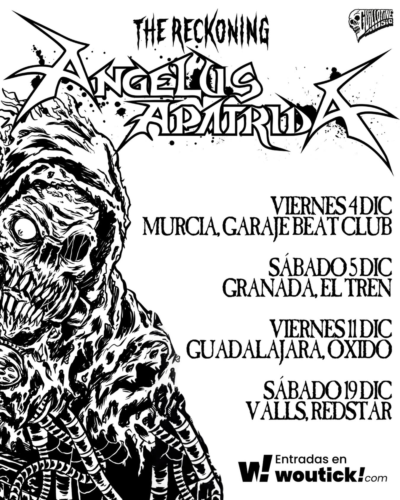 Angelus Apatrida anunță patru concerte exclusive pentru lansarea EP-ului The Reckoning