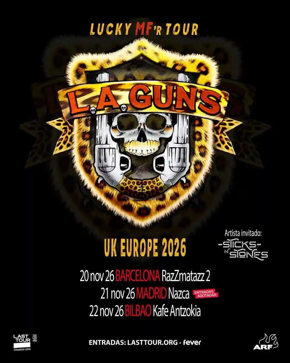 L.A. Guns revine în Spania pentru trei concerte în noiembrie 2026