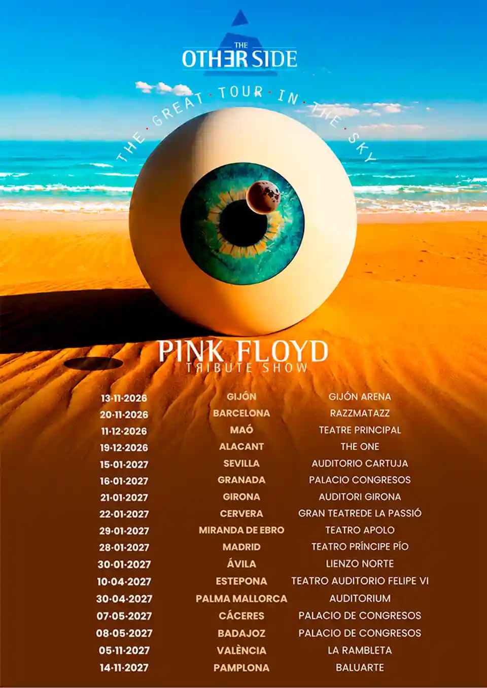 Trupa The Other Side susține turneul „Pink Floyd Experience” în Spania