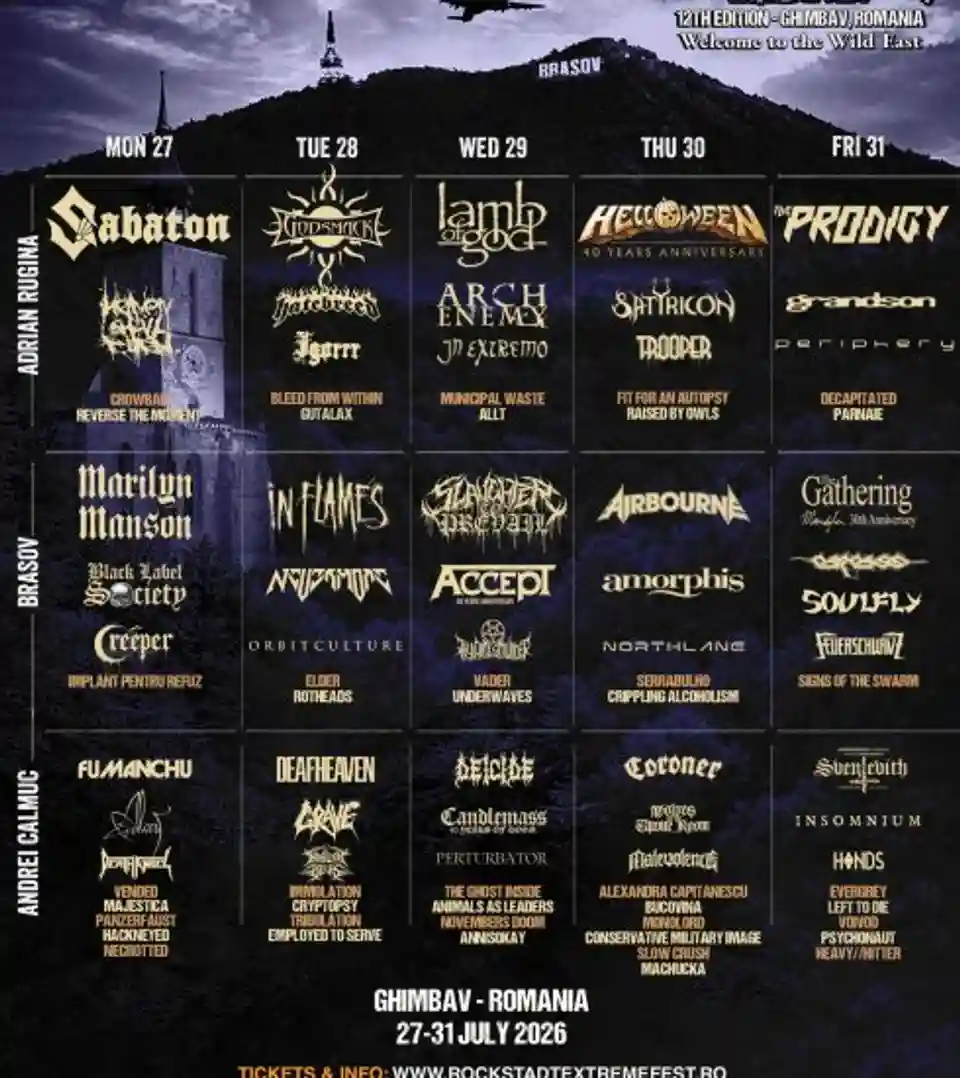 Însemnările lui Fulmineos de la Rockstadt Extreme Fest 2026
