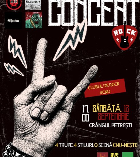 Concert al trupelor din Clubul de Rock al Colegiului Național „Unirea” în Focșani