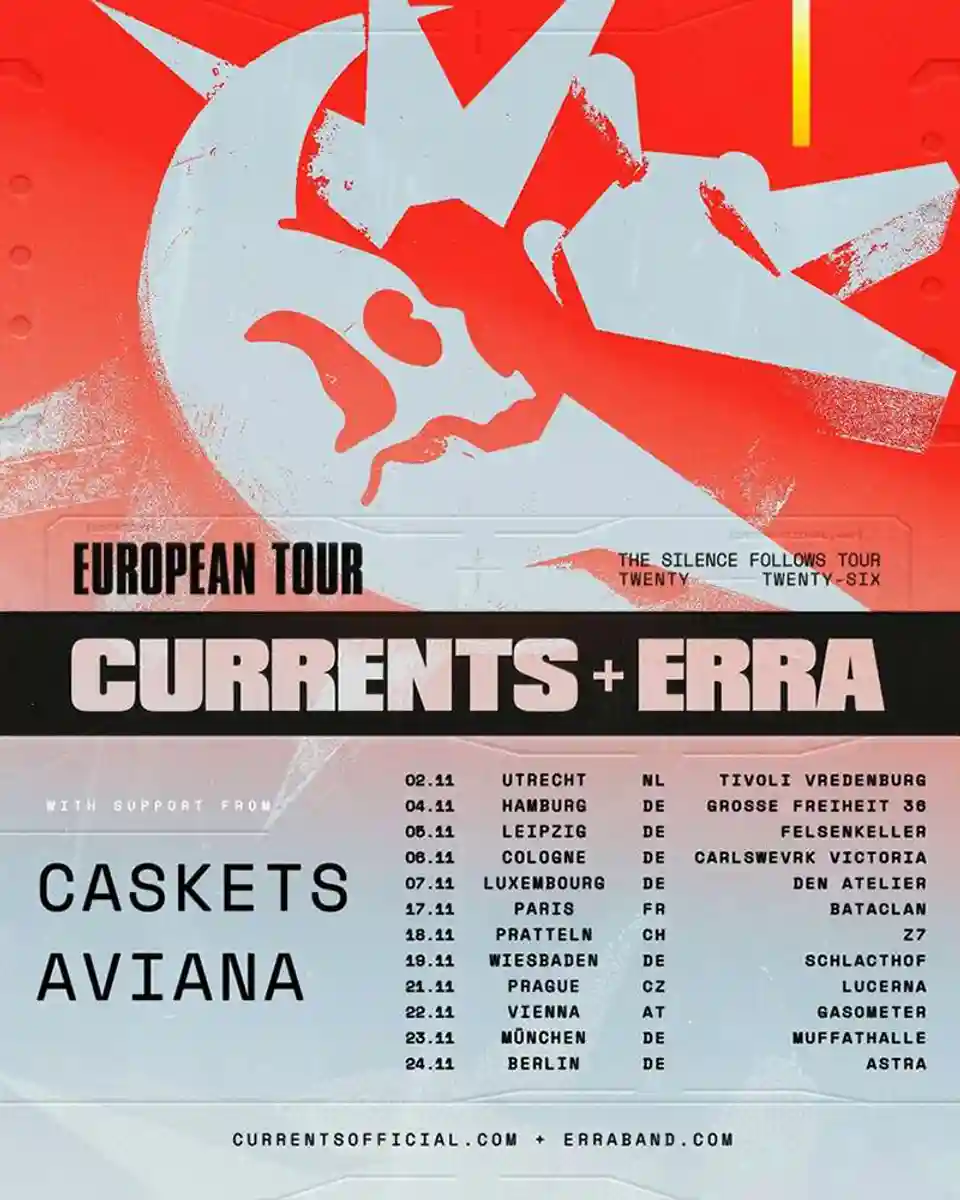 Currents și ERRA susțin un concert la Paris, iar Nukore anunță noul album pentru 2027